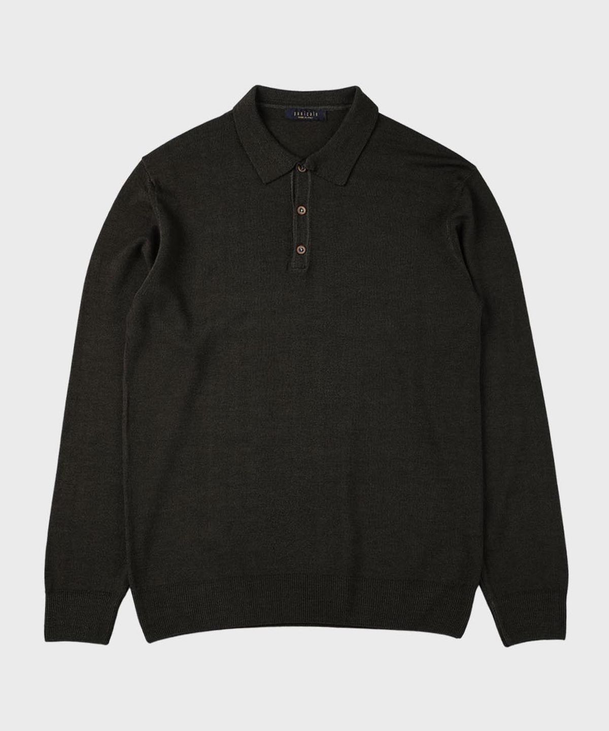 빠니깔레(PANICALE) 울 카라넥 버튼 폴로 니트 4COLOR