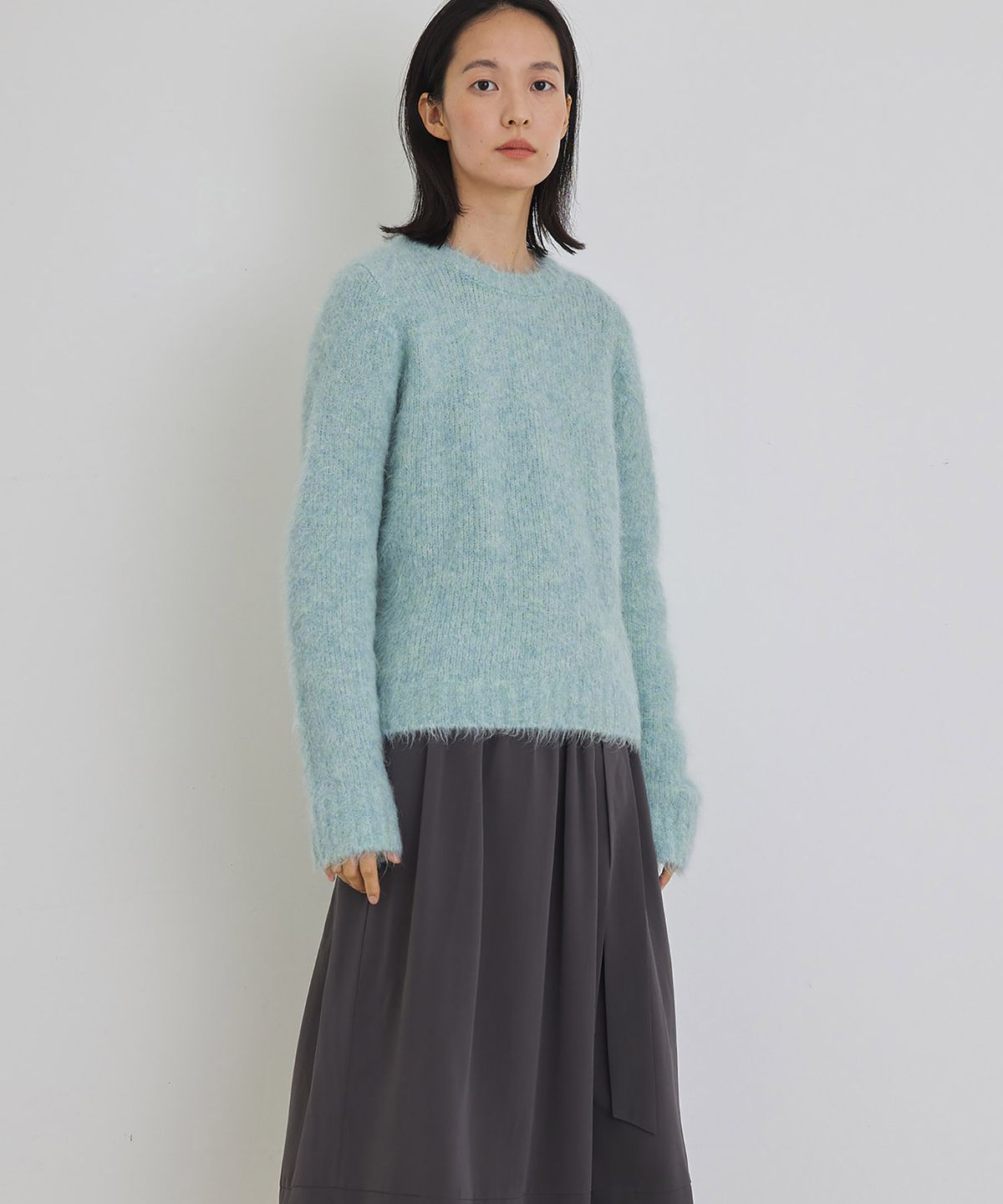마누엘 에 기욤(MANUELLE ET GUILLAUME) Alpaca bluish knit