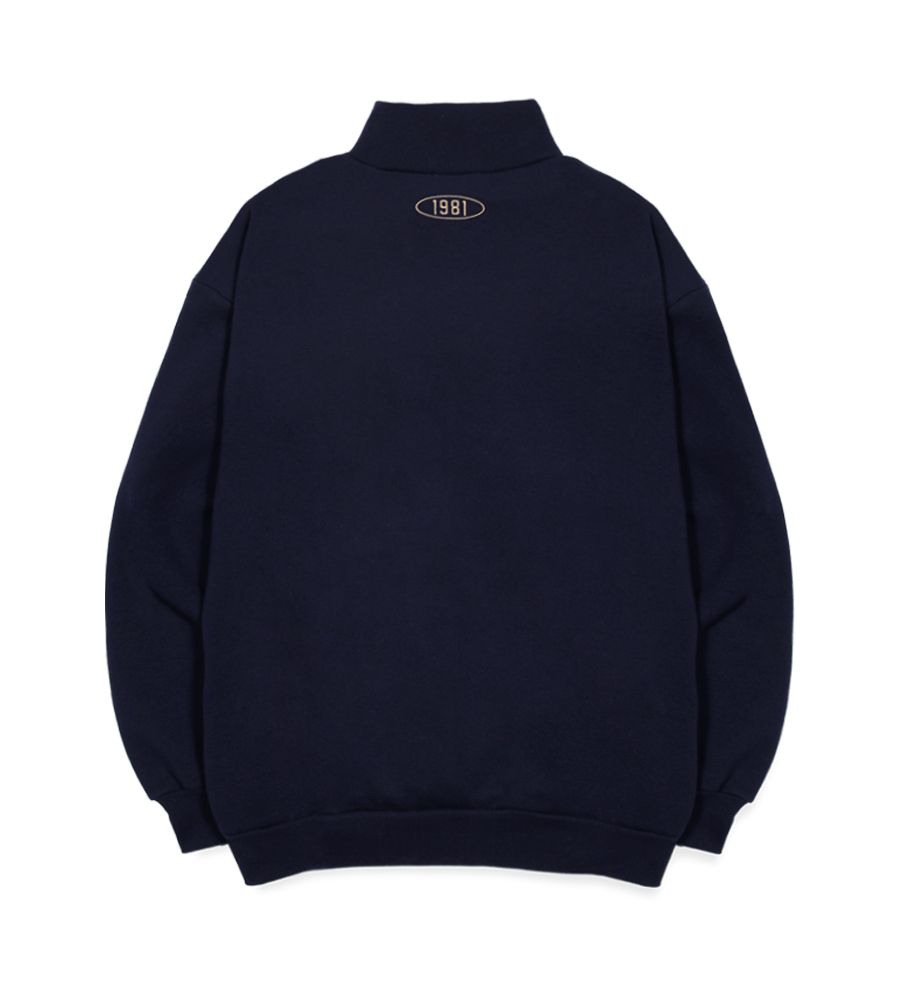 MUSINSA公式 | NP STUDIO Union Overfit Anorak Half Zip-up Navy