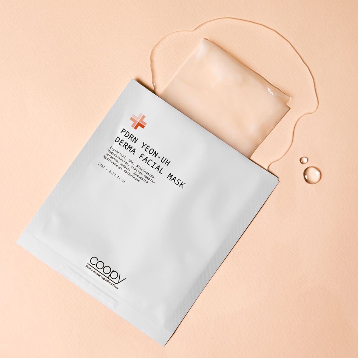 쿠피(COOPY) 피디알엔 연어 더마 페이셜 마스크 5매 SET 23ml