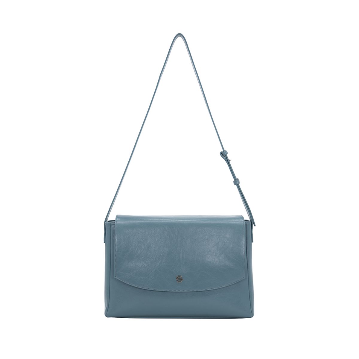 세미코드(SEMICODE) capture bag - crinkle gray blue