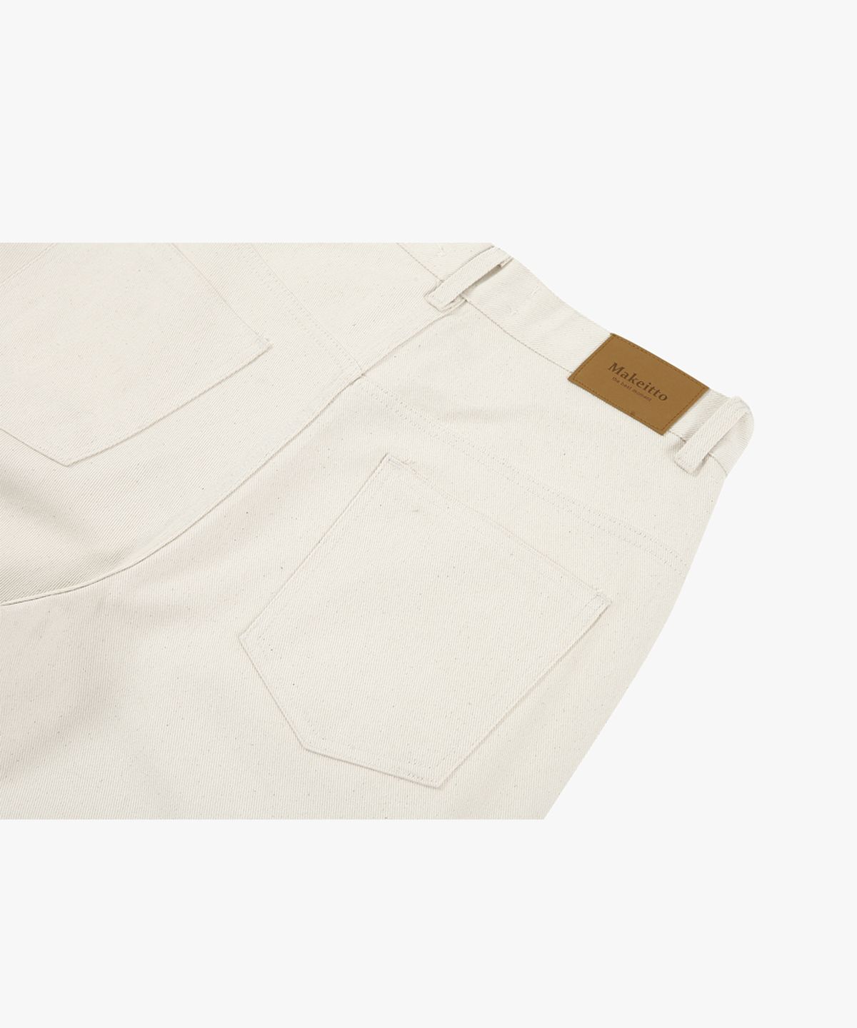 메이킷투(MAKEITTO) 데일리 와이드 진 (CREAM)