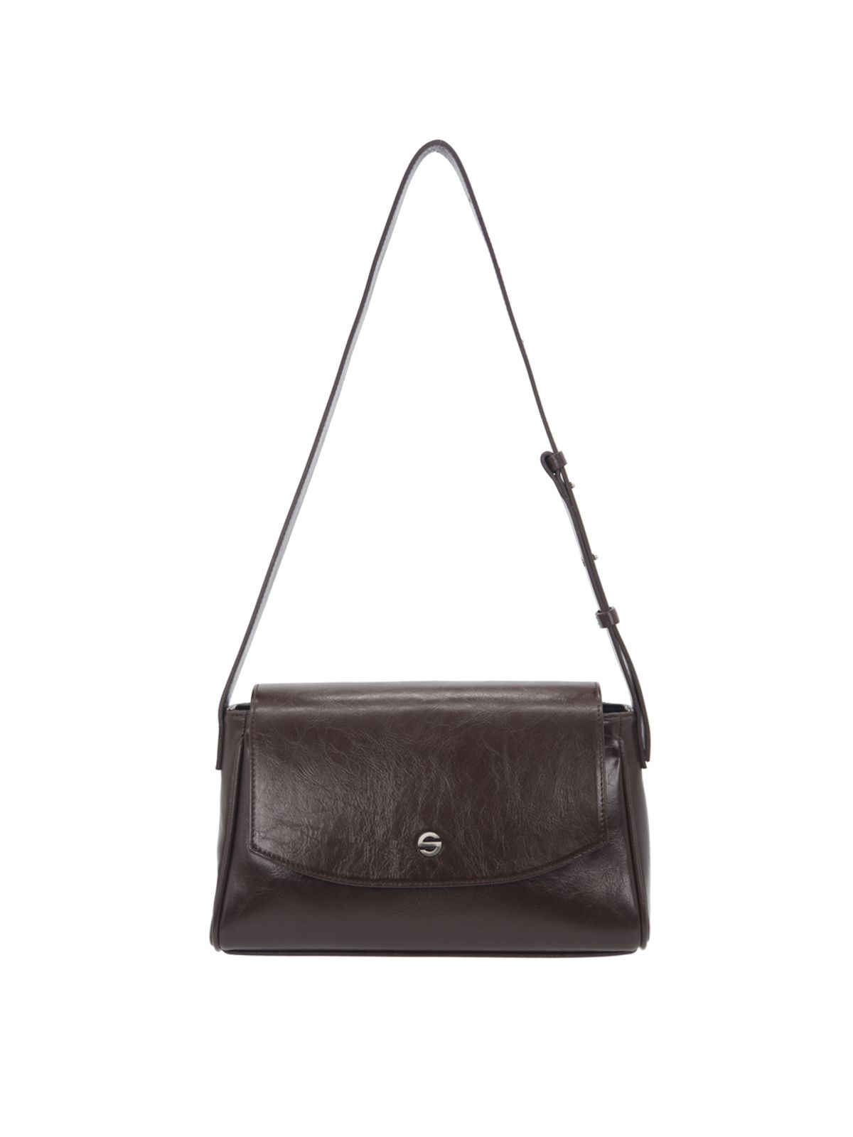 세미코드(SEMICODE) capture bag mini - crinkle choco brown