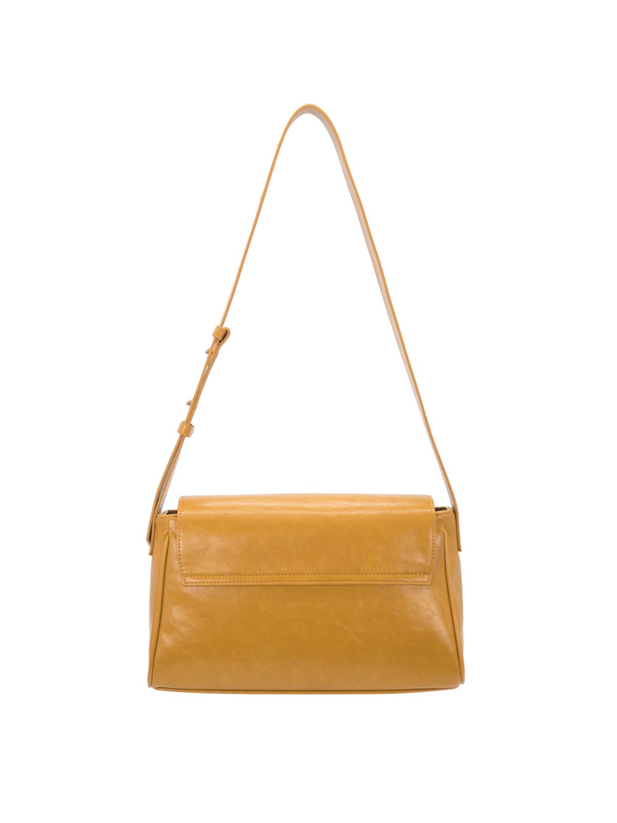 세미코드(SEMICODE) capture bag mini - crinkle mustard yellow