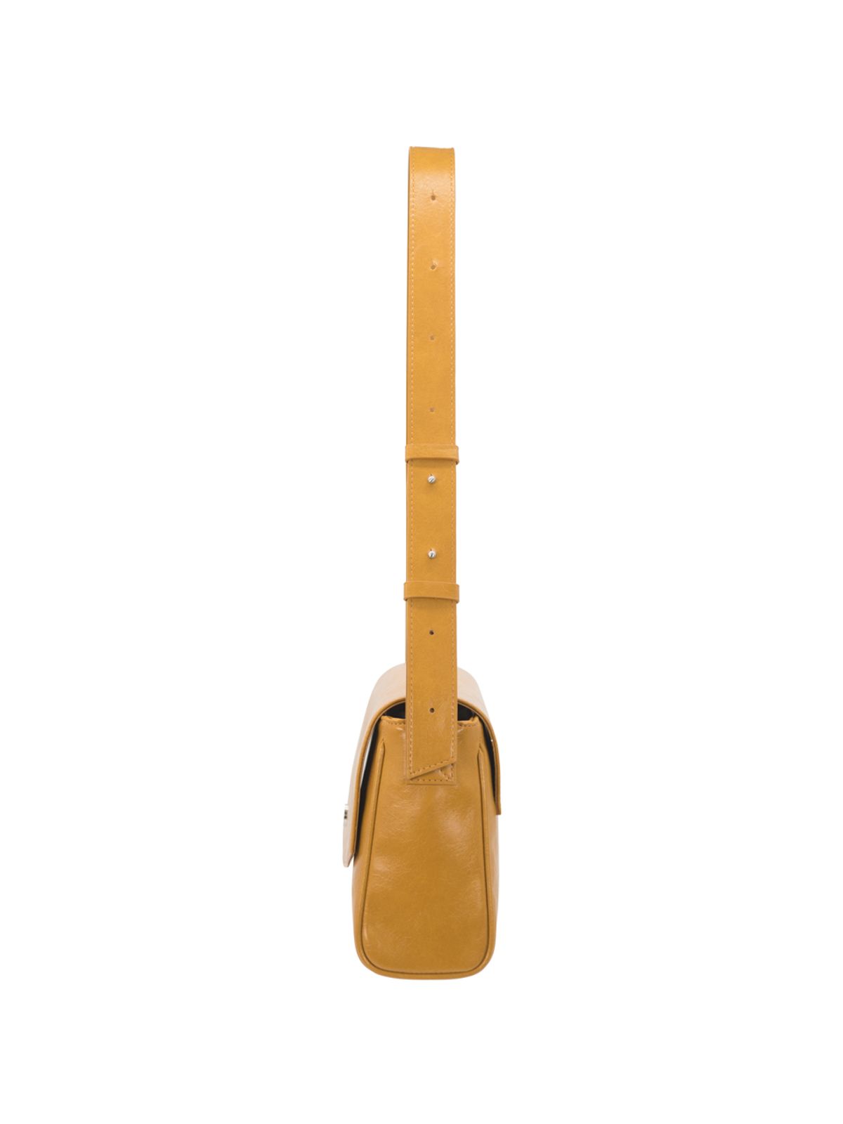 세미코드(SEMICODE) capture bag mini - crinkle mustard yellow