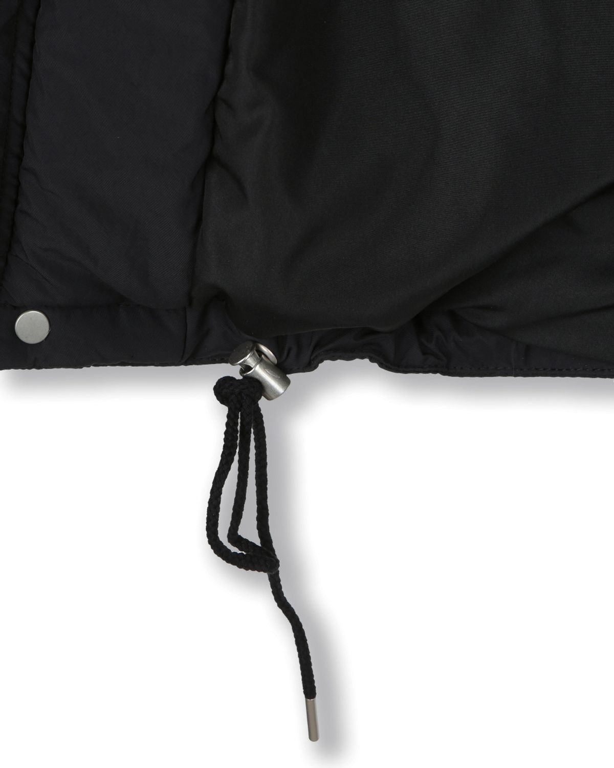 비슬로우(BESLOW) OVERSIZED M65 HOOD SHORT DOWN PARKA BLACK