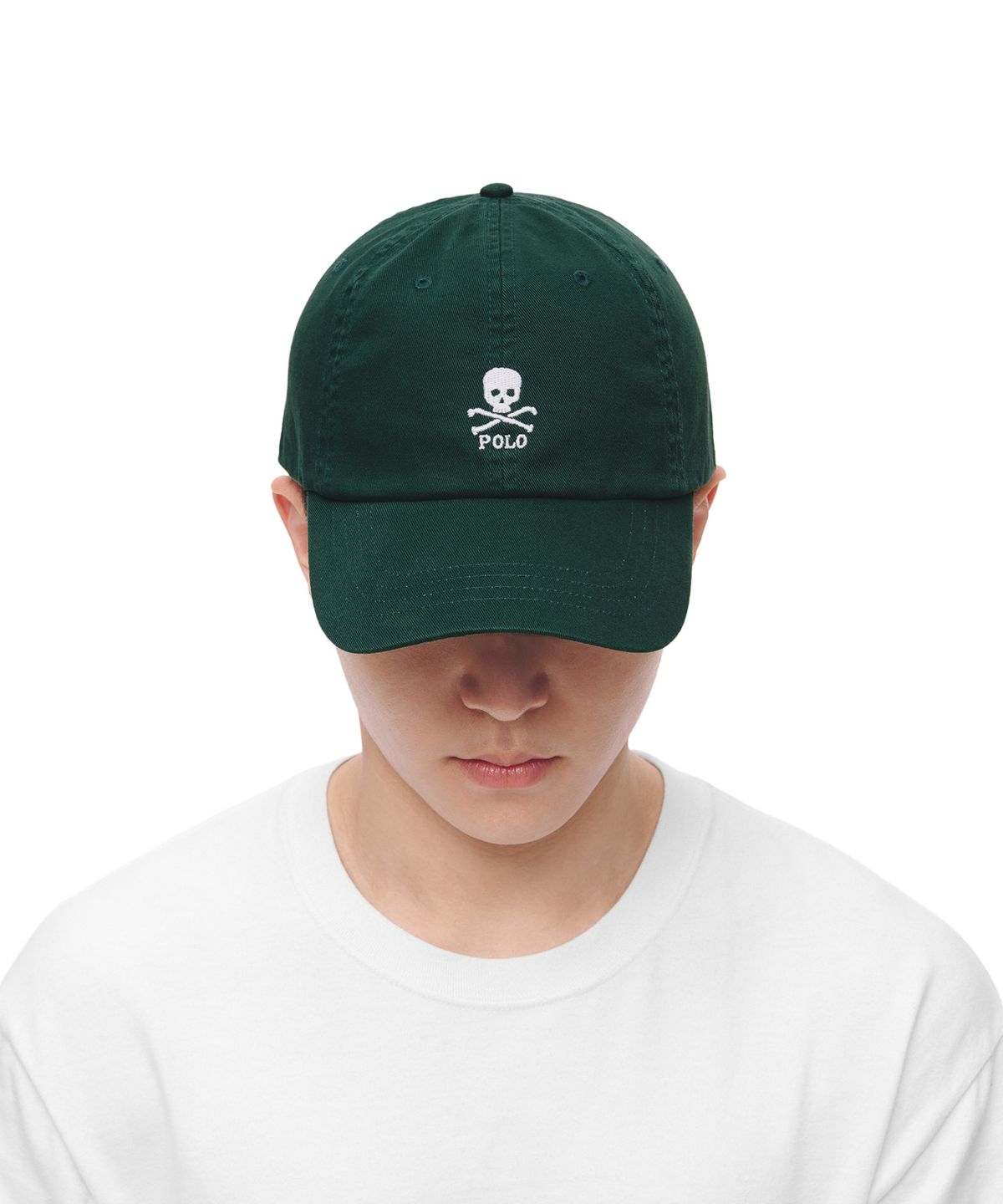폴로 랄프 로렌(POLO RALPH LAUREN) 스컬 치노 볼캡 - 그린