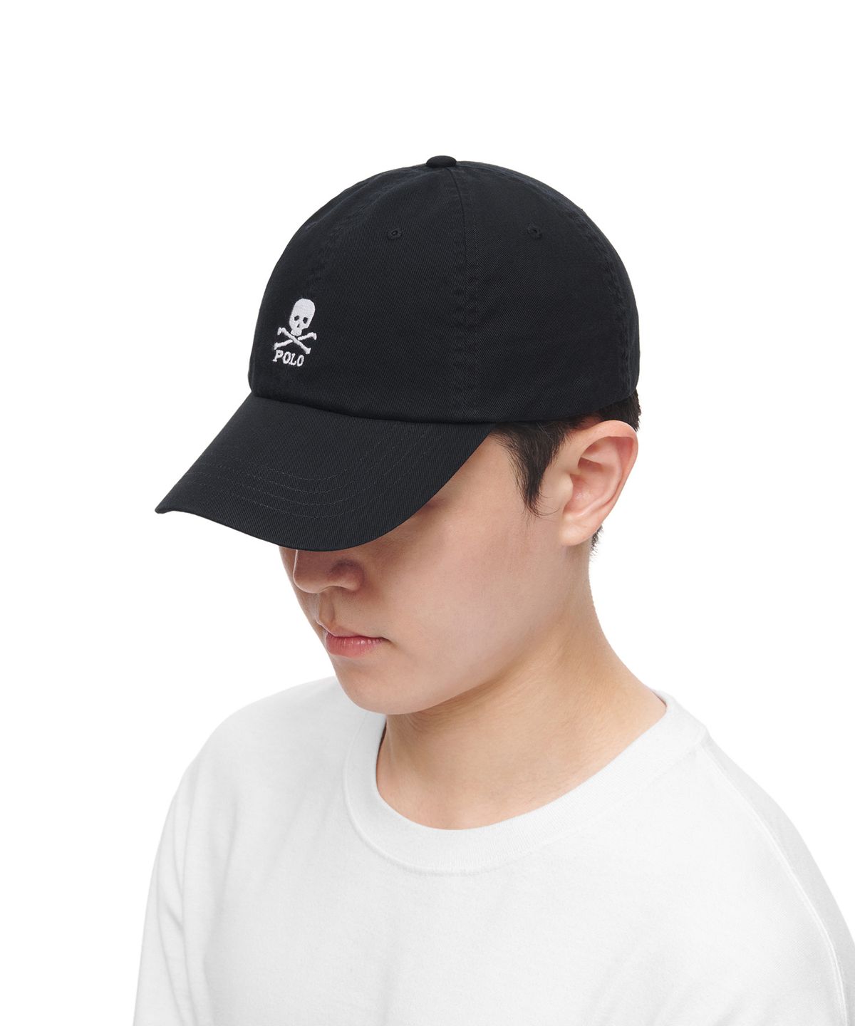 폴로 랄프 로렌(POLO RALPH LAUREN) 스컬 치노 볼캡 - 블랙