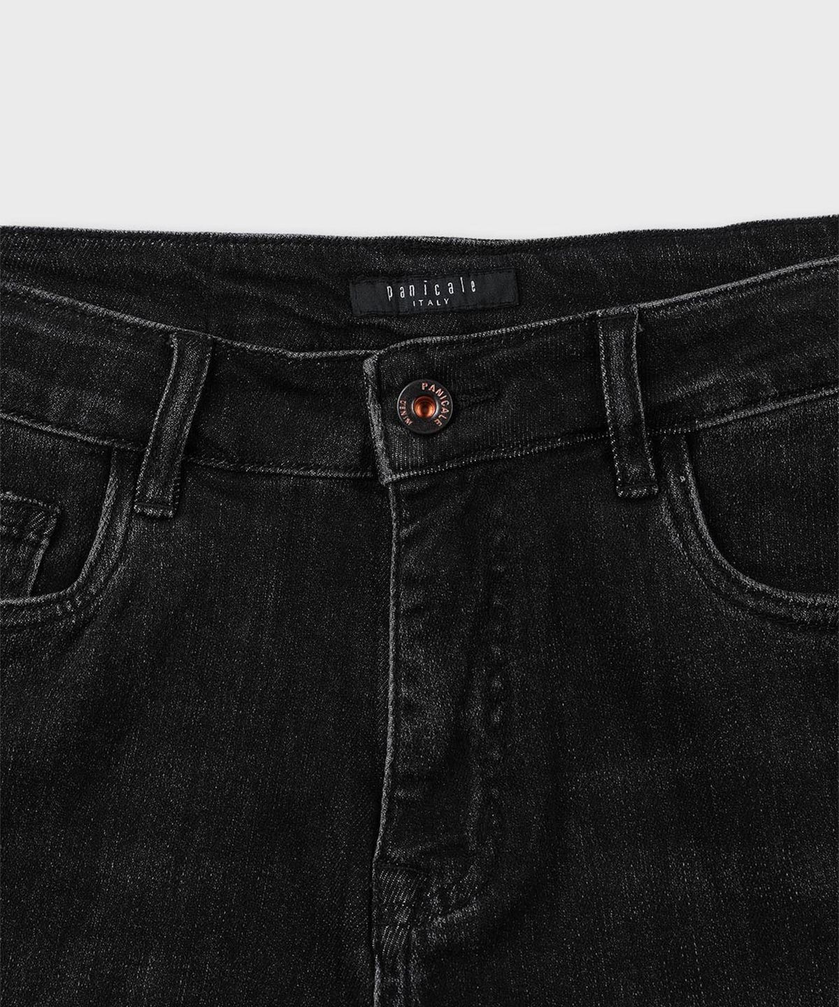 빠니깔레(PANICALE) 디스트레스드 데님 팬츠 [블랙]
