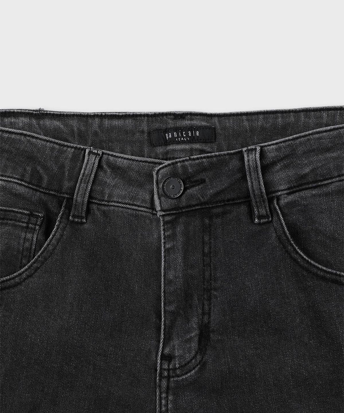 빠니깔레(PANICALE) 스크레치 데님 팬츠 [블랙]