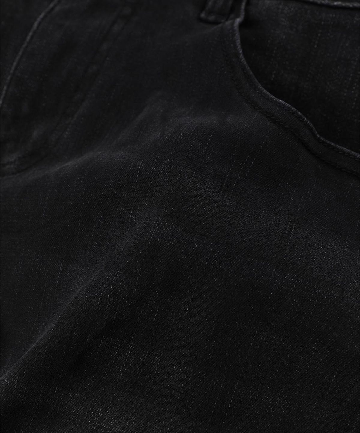 빠니깔레(PANICALE) 디스트레스드 레이븐 데님 팬츠 [블랙]