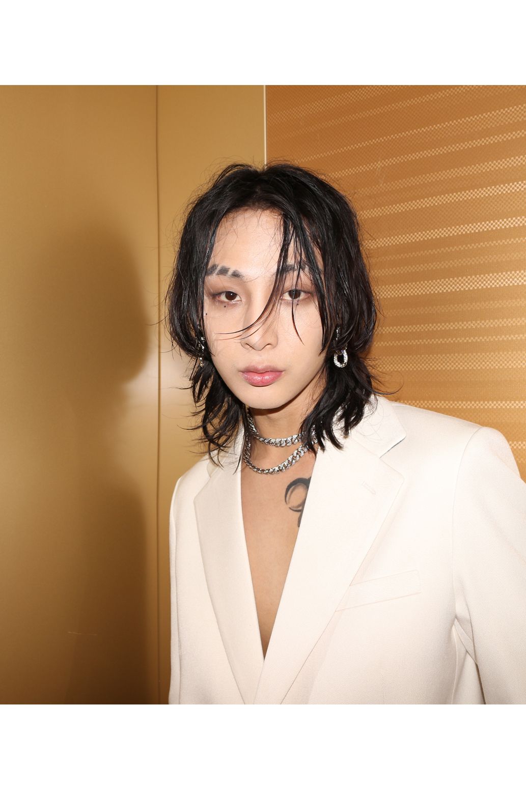 ★BLACKPURPLE★ BLACKLABEL BP Ice Bold Cuban Chain Choker Ne BLACKLABEL] BP Ice Bold Cuban Chain Choker Necklace -10mm