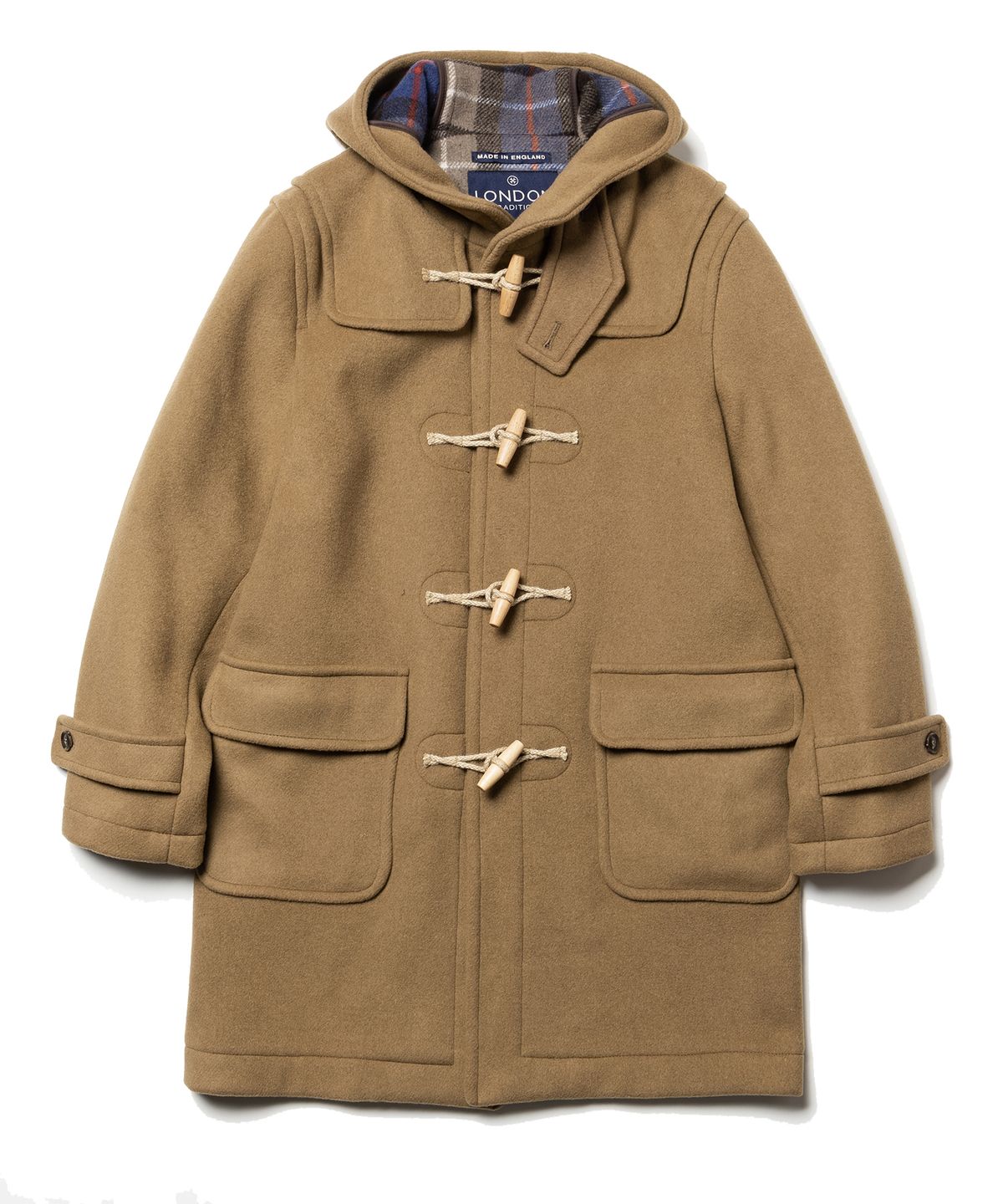 런던트레디션(LONDONTRADITION) Mens Erica Duffle Coat - Vicuna 132
