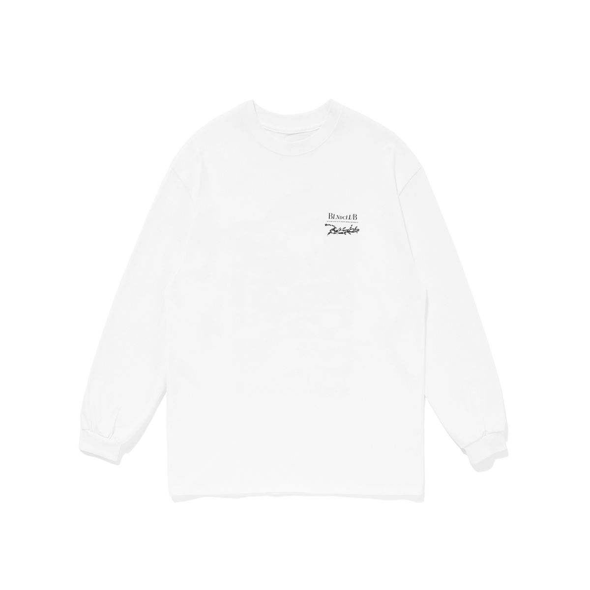 블렌드클럽(BLNDCLUB) Knockout Illust L/S Tee White