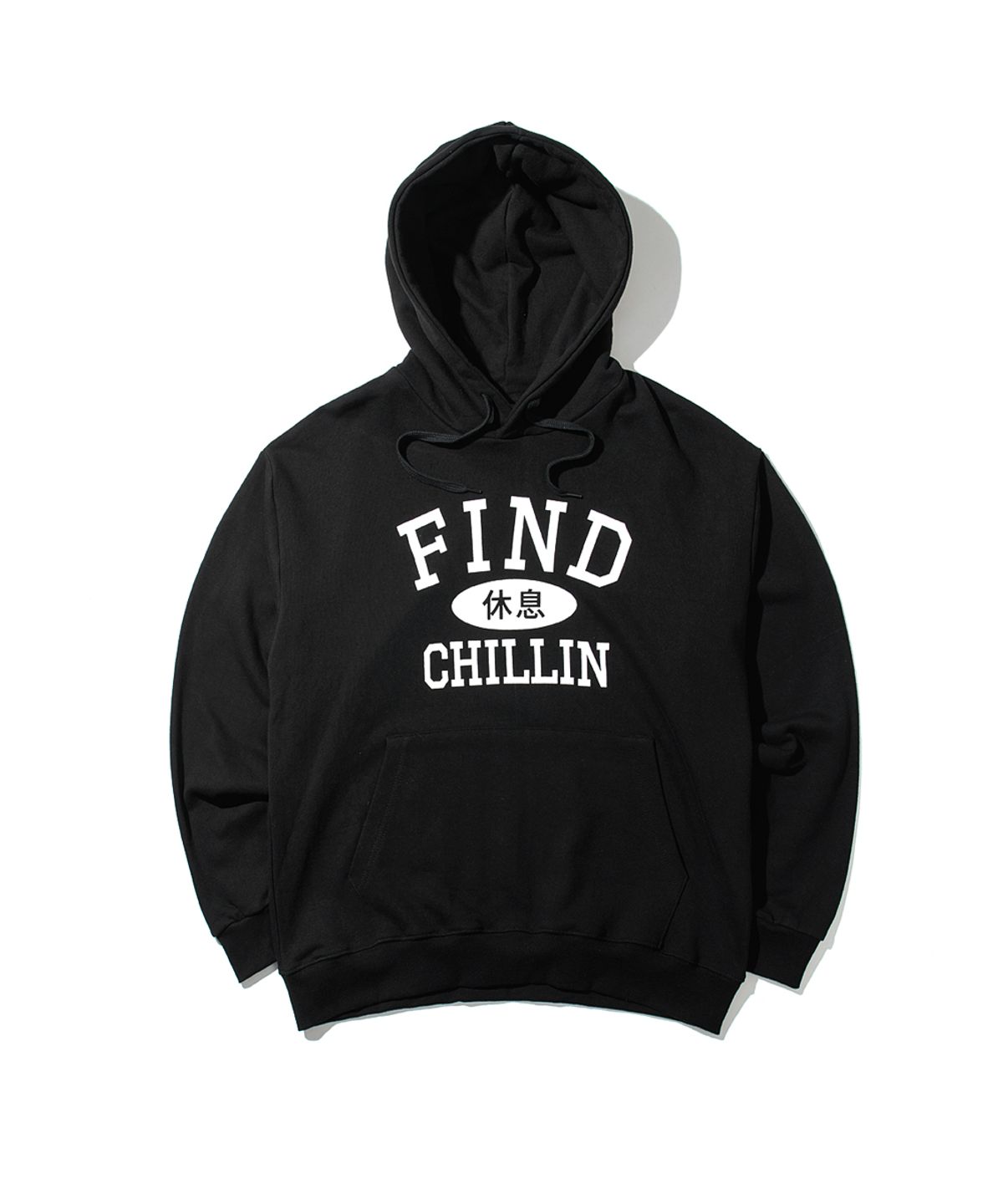 파인드칠린(FINDCHILLIN) F3321 릴렉스 후드 밴타블랙