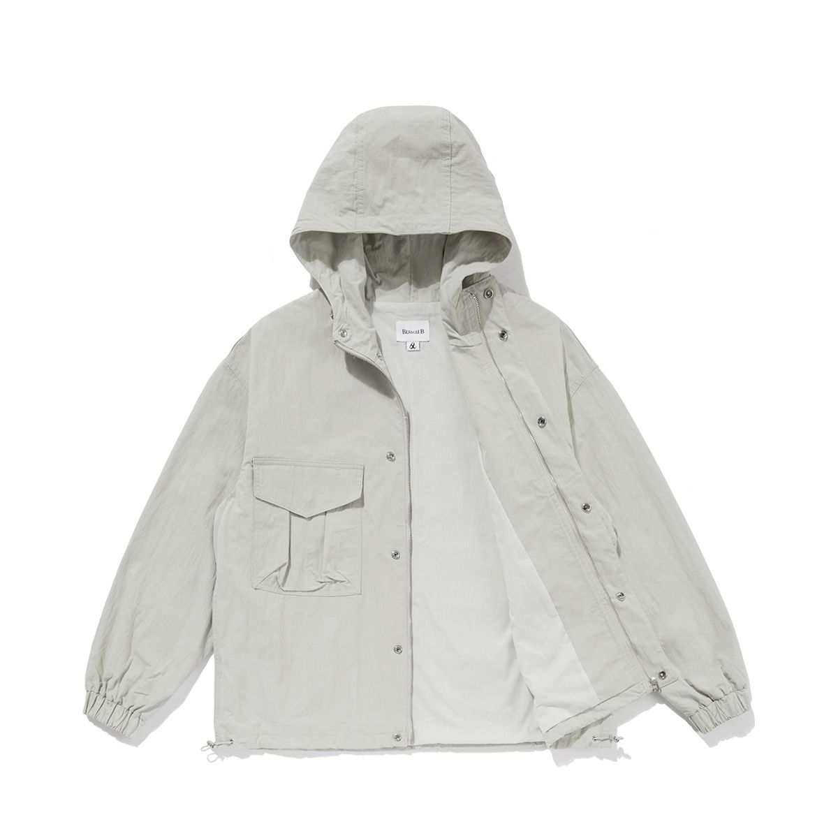 블렌드클럽(BLNDCLUB) Solid Pocket Windbreaker Grey