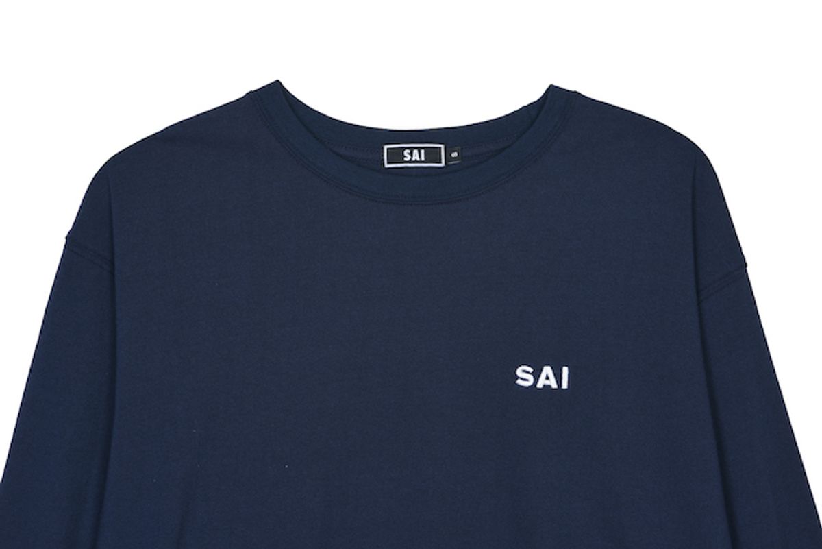 사이(SAI) 002 오버사이즈 긴팔 티셔츠 디지털프린트 꽃