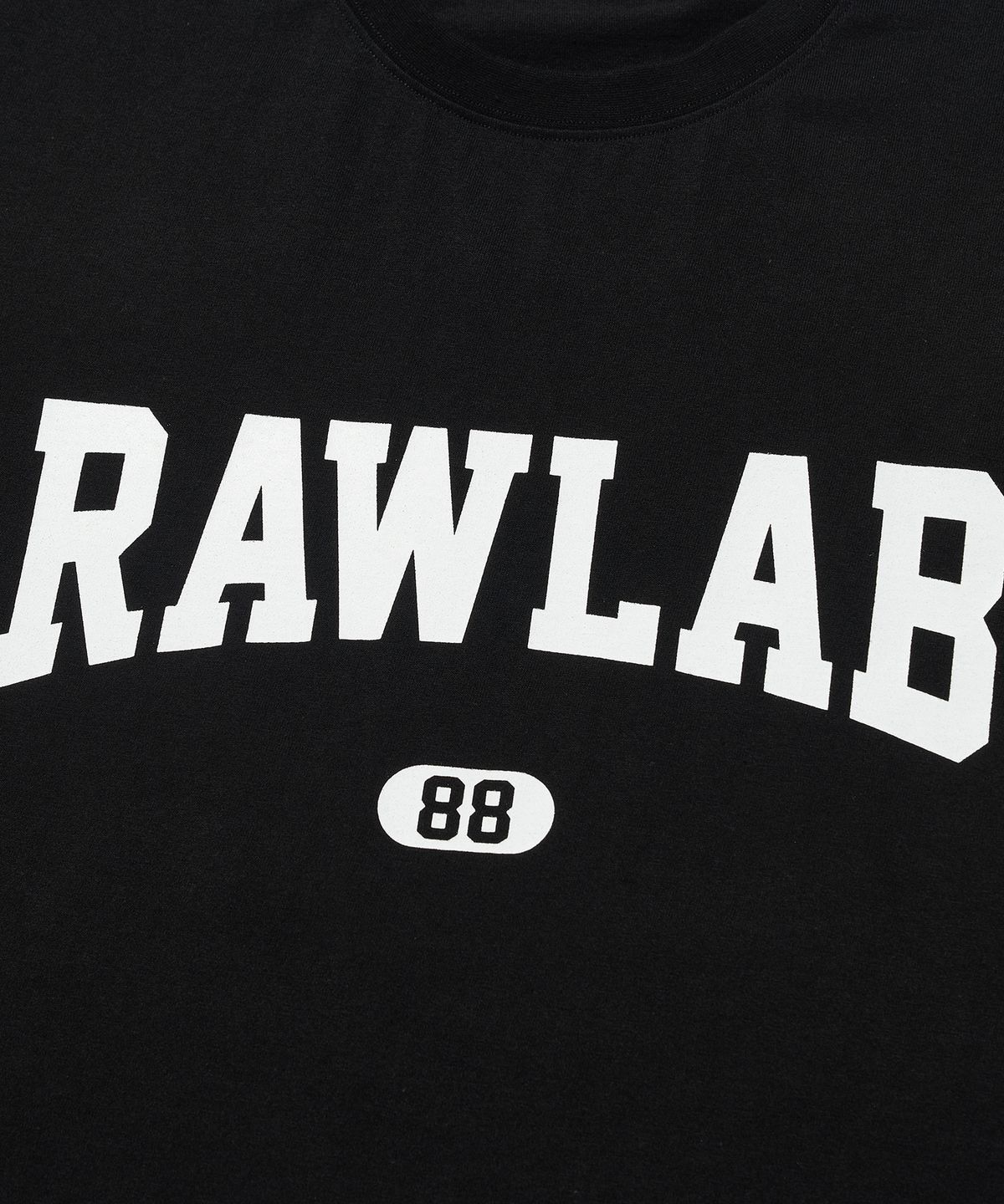 로우랩(RAW LAB) 아치로고 코튼 반팔티 (블랙)