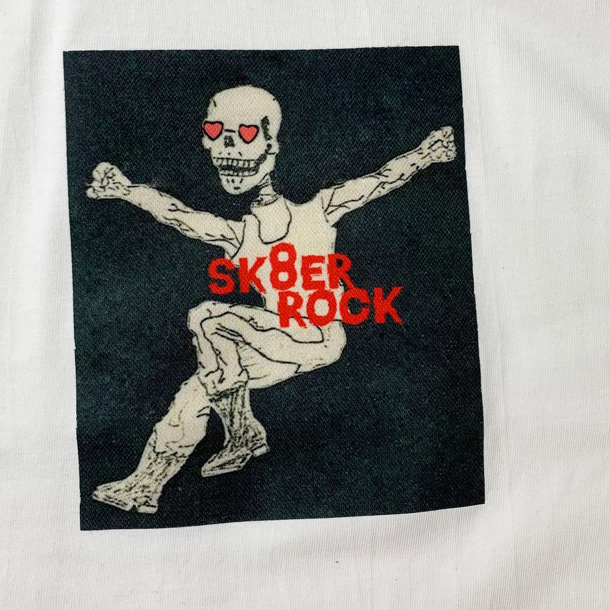 스케이터락(SK8ER ROCK) 후레이 긴팔 티셔츠  오프화이트