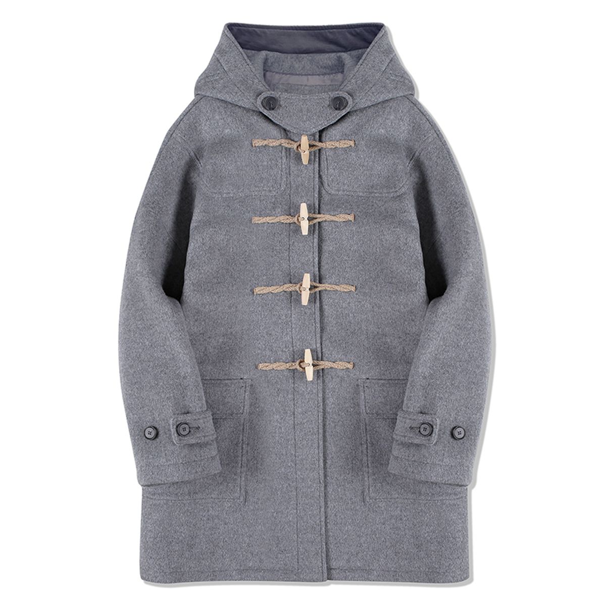 메인부스(MAINBOOTH) [울90%]Oversized Duffle Coat(GRAY)