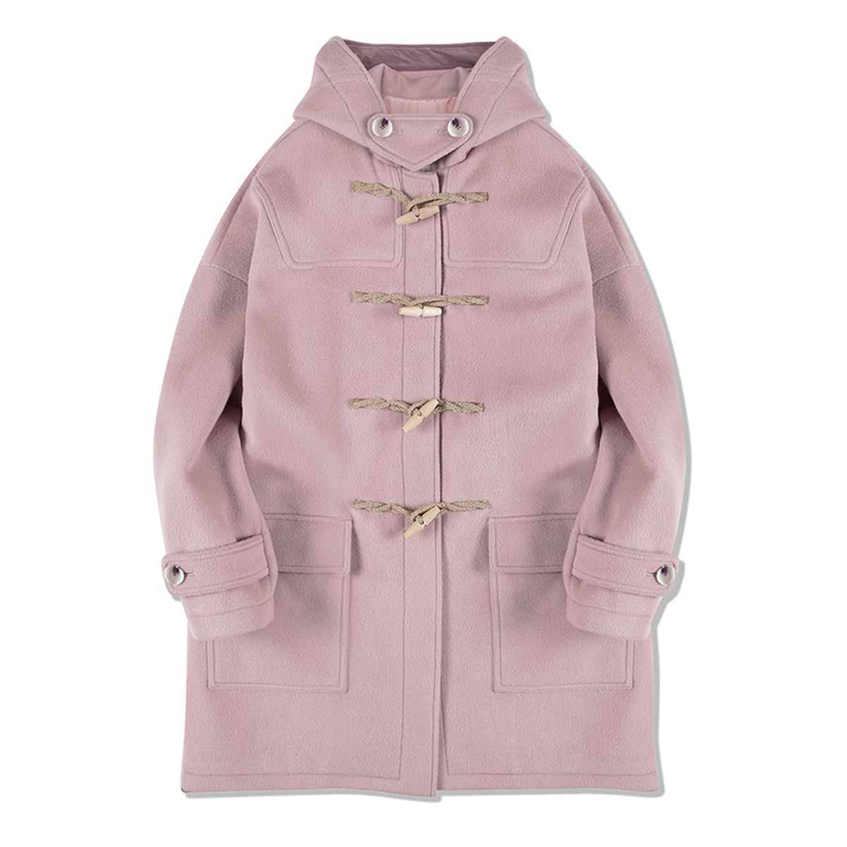 메인부스(MAINBOOTH) [울90%]Oversized Duffle Coat(PINK)