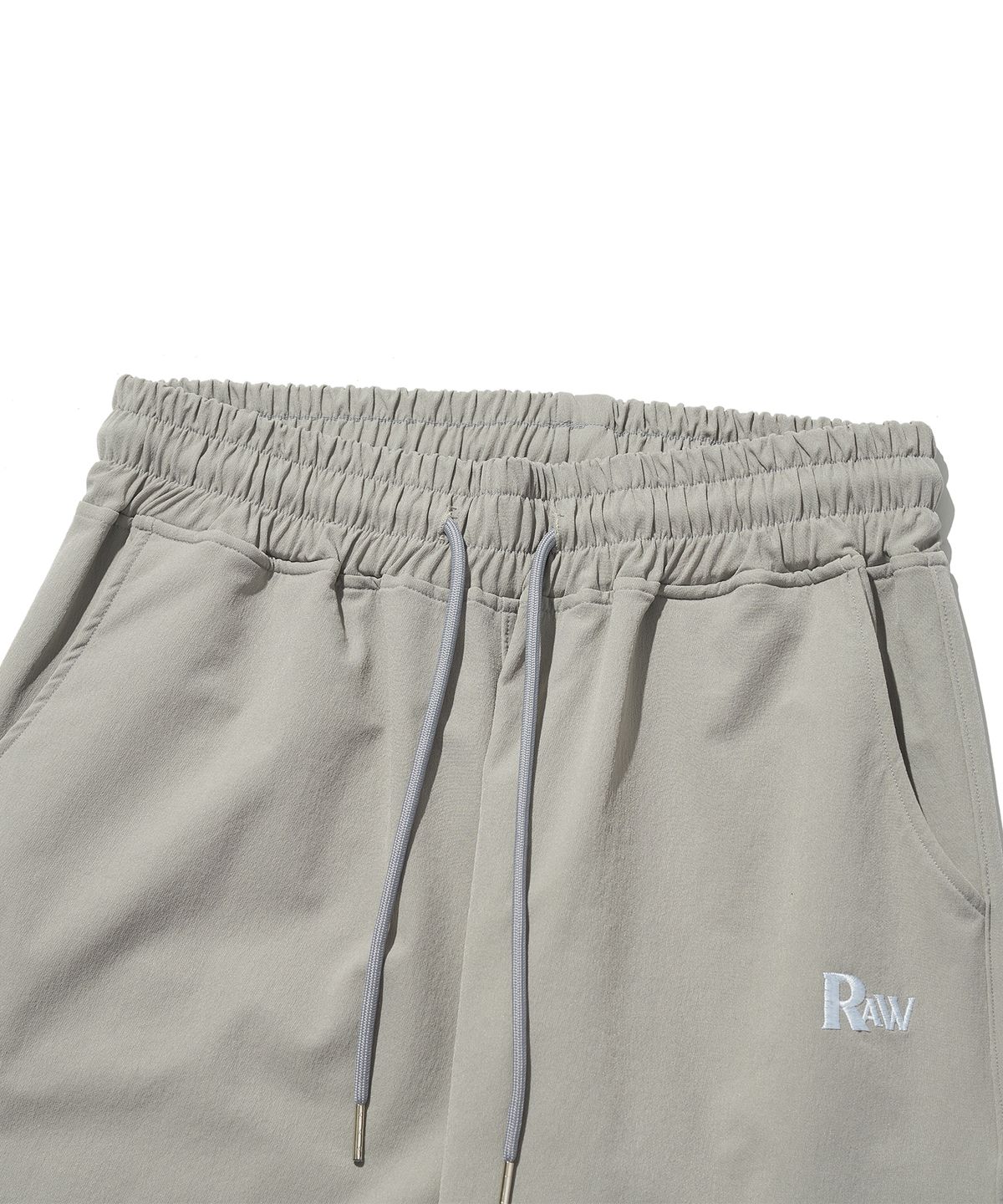 로우랩(RAW LAB) 나일론 RW 로고 스트링팬츠 (그레이)