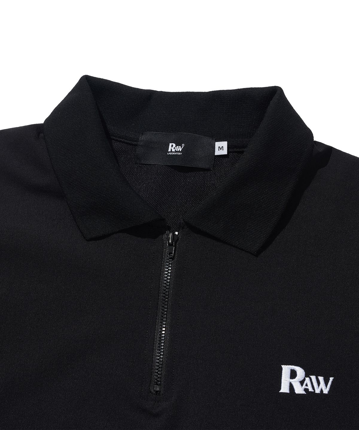 로우랩(RAW LAB) 나일론 RW 로고 폴로 (블랙)