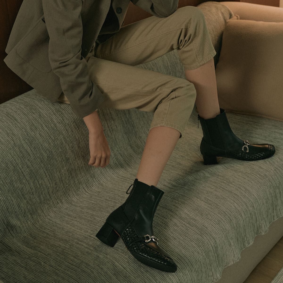 케리제이드(KERRIJADE) Mesh Chelseaboots_Black