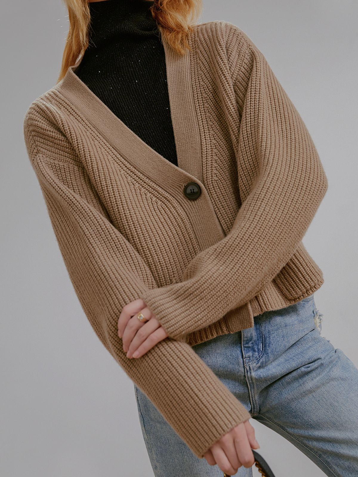 웬스데이딜라잇(WEDNESDAY DELIGHT) Heavy pocket wool jacket sweater_OLIVE ASH