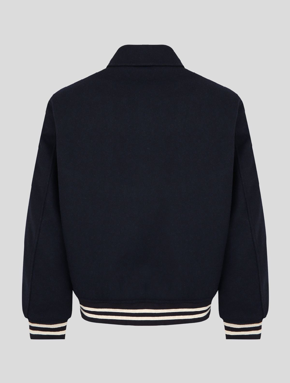 데호(DEHO) WOOL VARSITY JACKET [Navy]