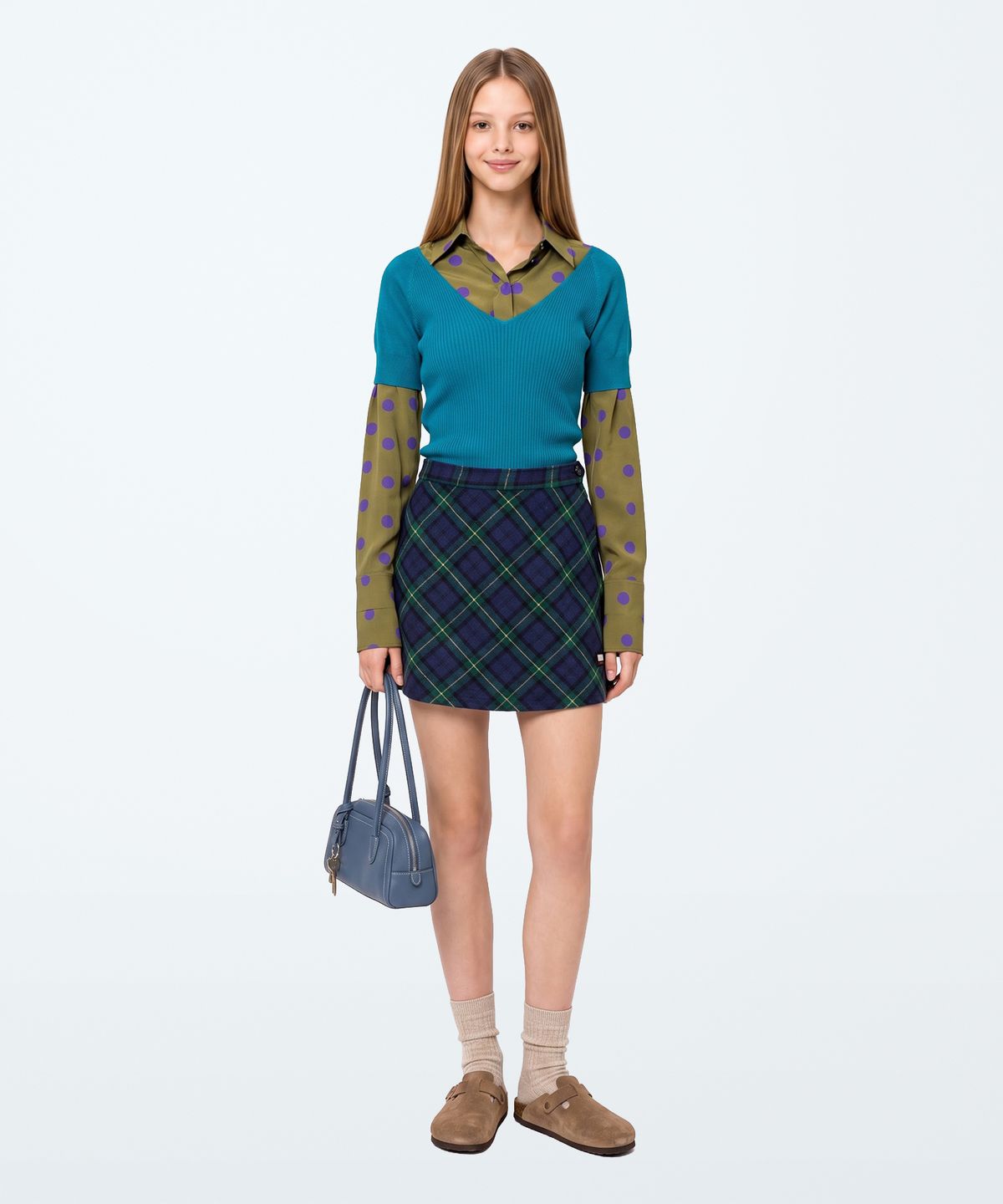 아파트먼트(APARTMENT) (W) ELENI SKIRT - NAVY