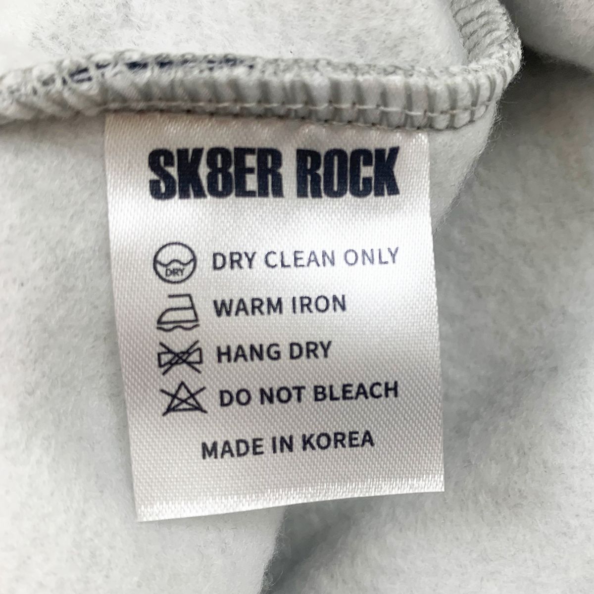 스케이터락(SK8ER ROCK) [기모]스모킹 스컬 스웨트 셔츠 그레이