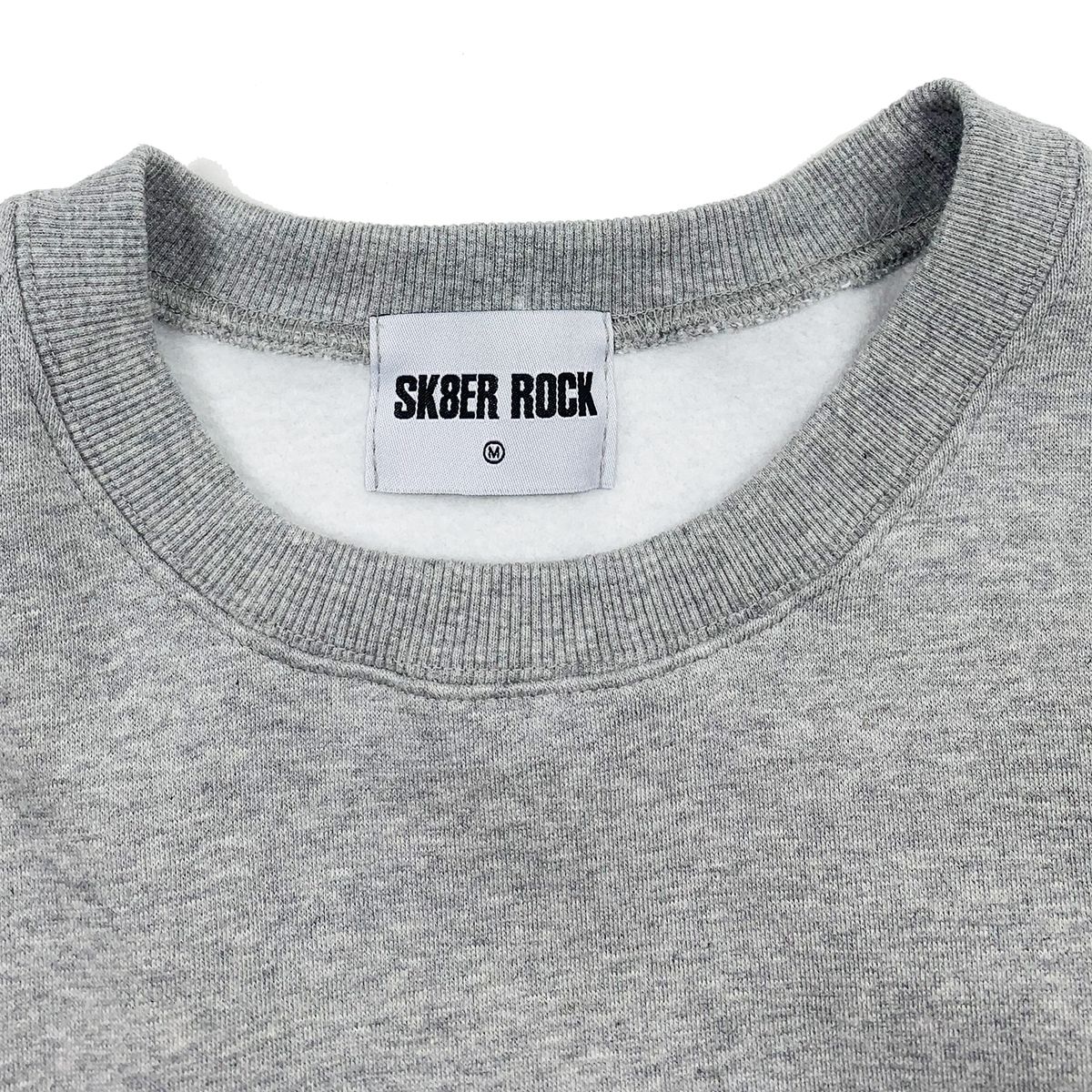 스케이터락(SK8ER ROCK) [기모]스모킹 스컬 스웨트 셔츠 그레이