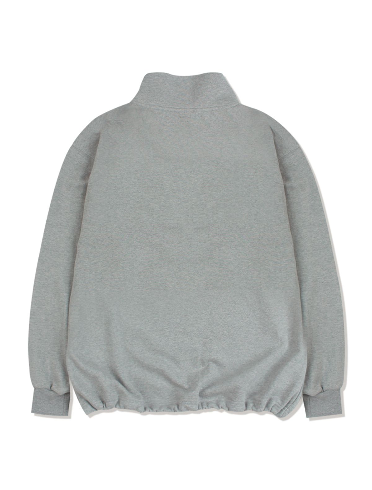 라 메종 스튜디오(LA MAISON STUDIO) UNISEX 루즈핏 로고자수 반집업 멜란그레이(FCB3TS324M)