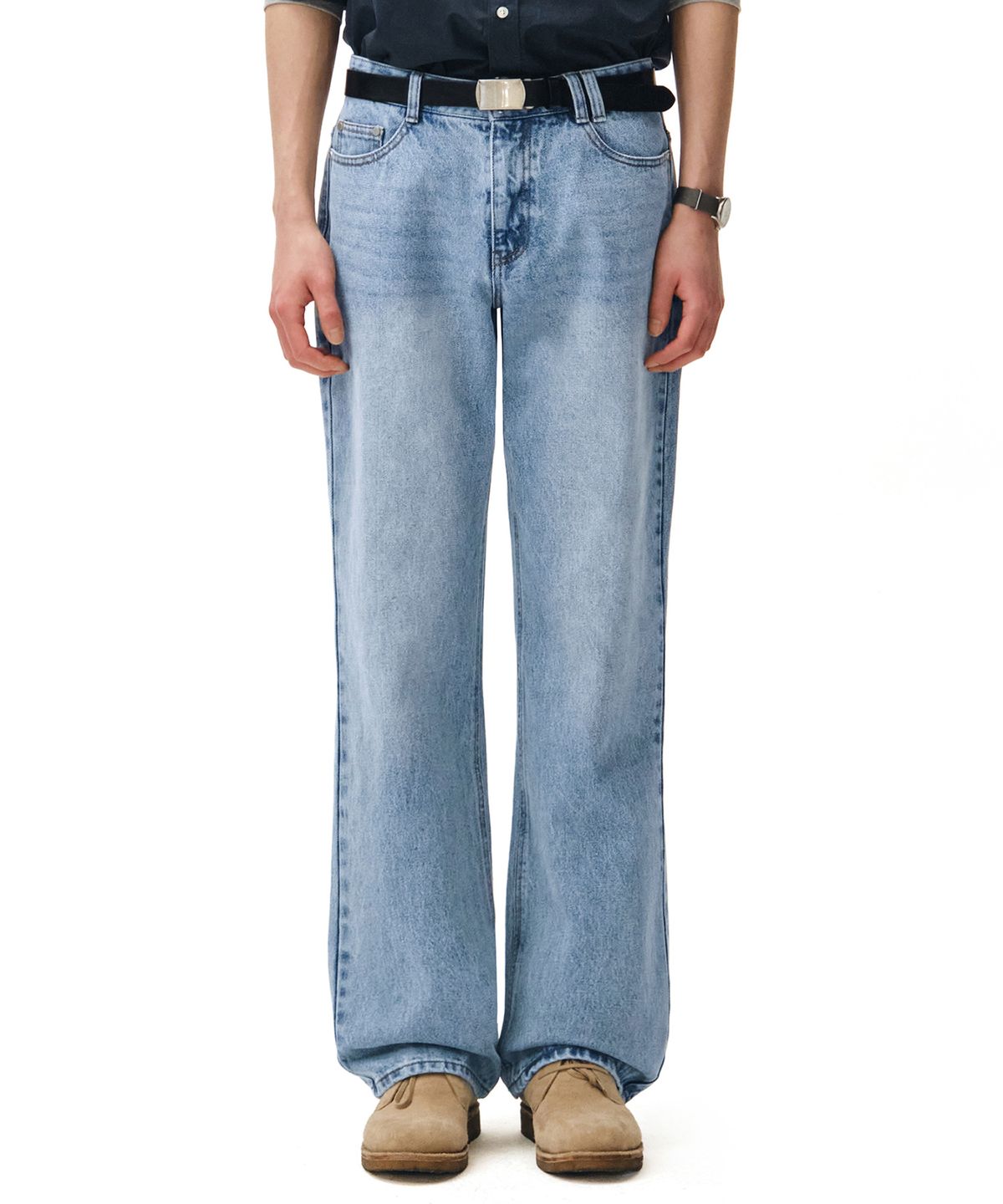 데케트(DECET) Dawn Semi Wide Jeans DCPT002LightBlue