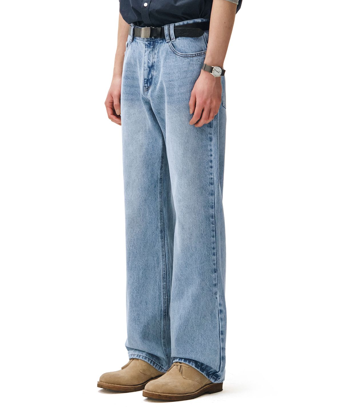 데케트(DECET) Dawn Semi Wide Jeans DCPT002LightBlue