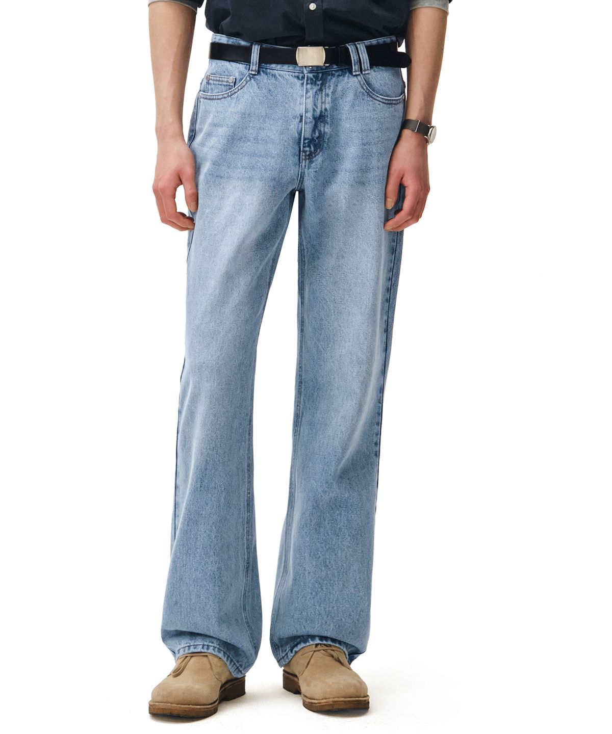데케트(DECET) Dawn Semi Wide Jeans DCPT002LightBlue