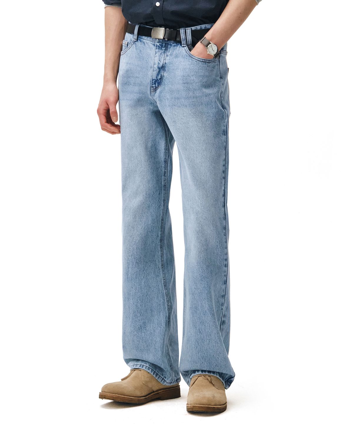 데케트(DECET) Dawn Semi Wide Jeans DCPT002LightBlue