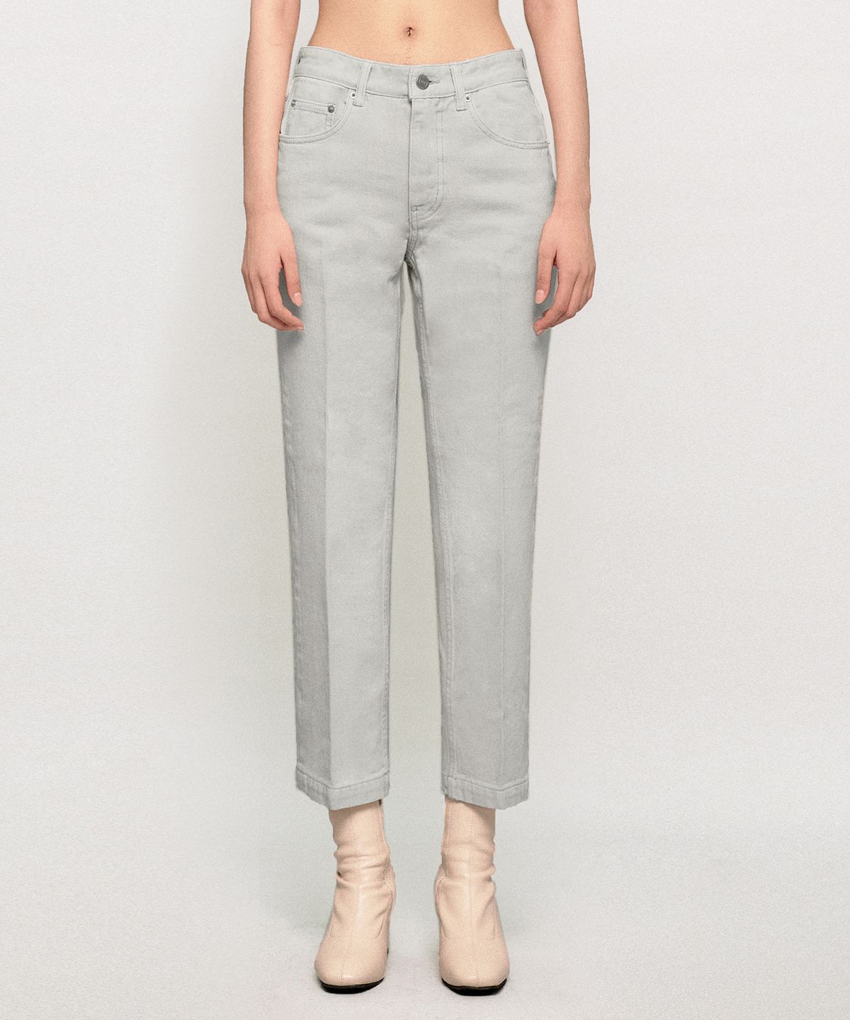 데케트(DECET) Dawn Cropped Tapered Jeans DCPT001LightGray