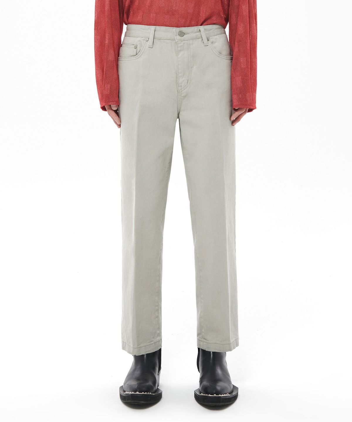 데케트(DECET) Dawn Cropped Tapered Jeans DCPT001LightGray