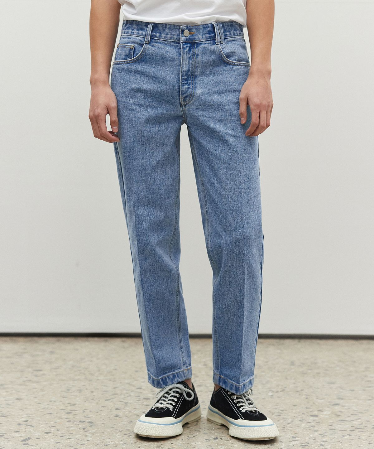 데케트(DECET) Dawn Cropped Tapered Jeans DCPT001LightBlue