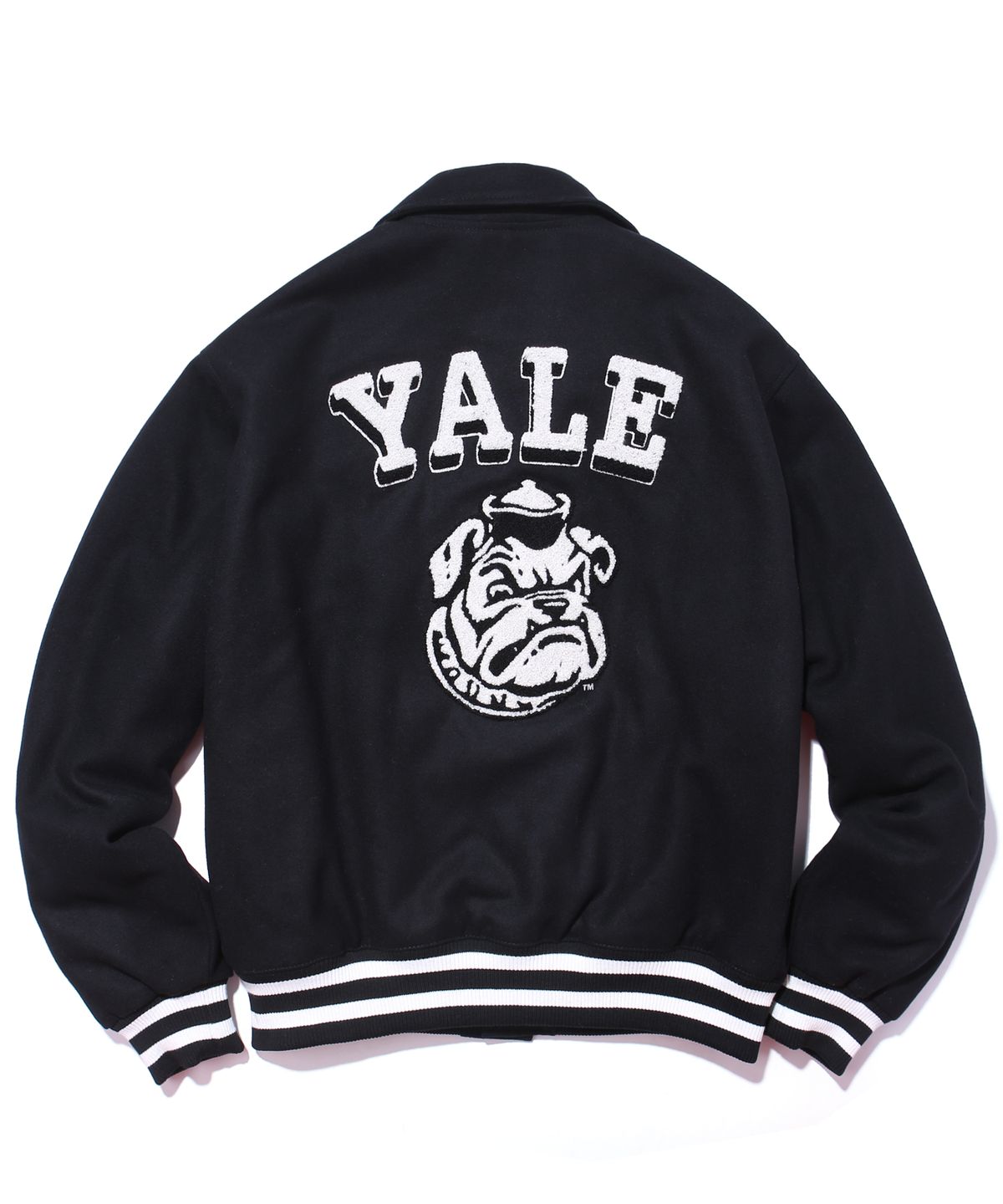 예일(YALE) WOOL ANGRY HANDSOME DAN VARSITY JACKET BLACK - 사이즈 & 후기 | 무신사