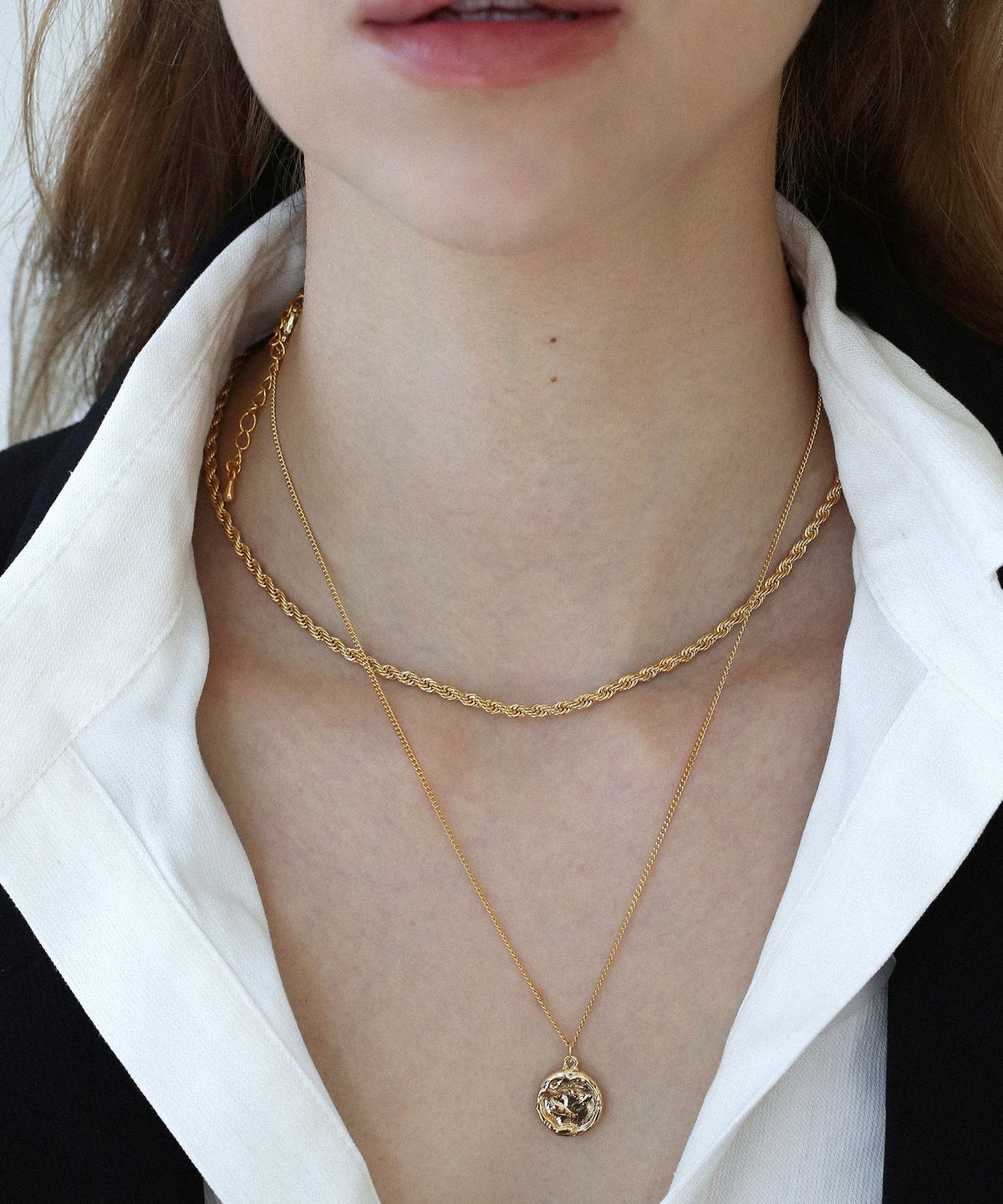 레이지던(LAZYDAWN) crush coin pendant necklace N027