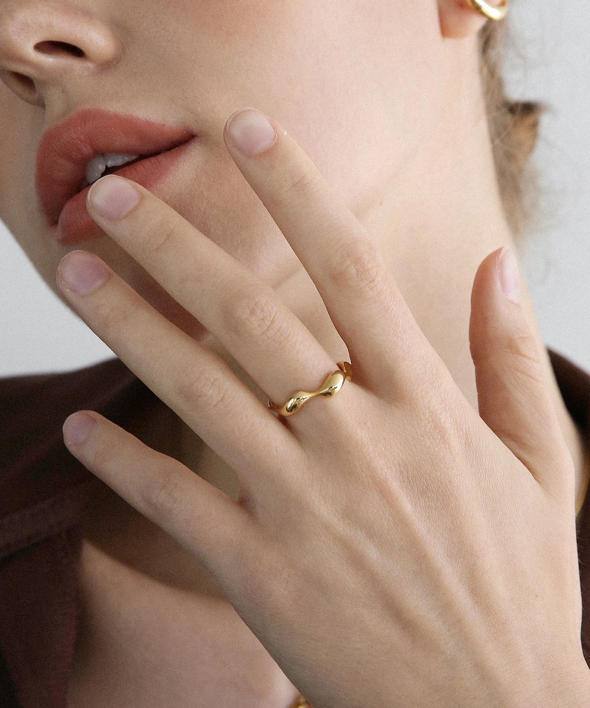 레이지던(LAZYDAWN) rough wave ring R028