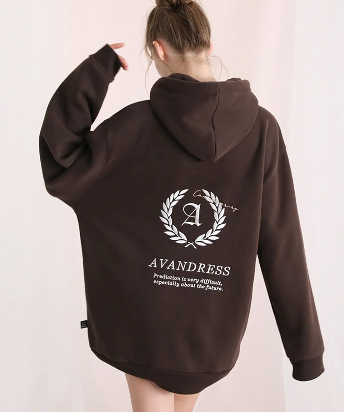 어반드레스(AVANDRESS) UNISEX LAUREL OVERSIZED HOODIE PURPLE