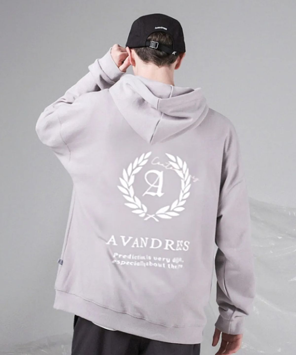 어반드레스(AVANDRESS) UNISEX LAUREL OVERSIZED HOODIE PURPLE