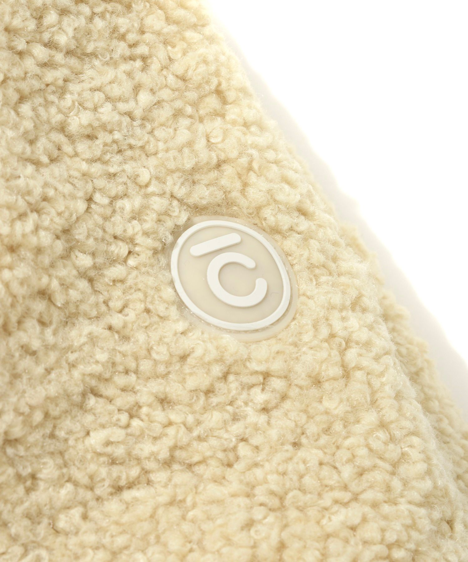MUSINSA | COVERNAT Yeti Fleece Warm Up Jacket Ivory