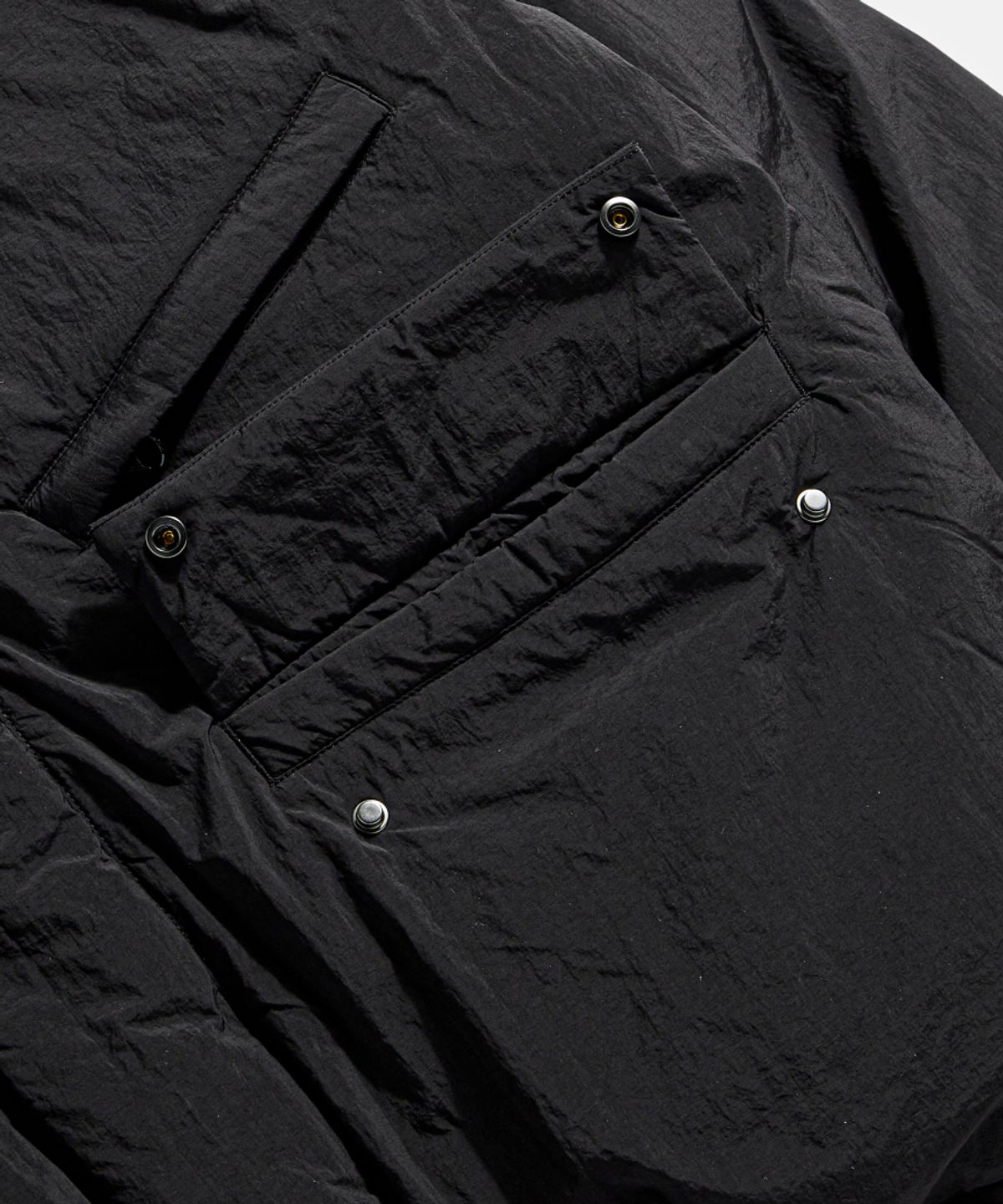 에스피오나지(ESPIONAGE) Dyer Hooded Down Parka Black