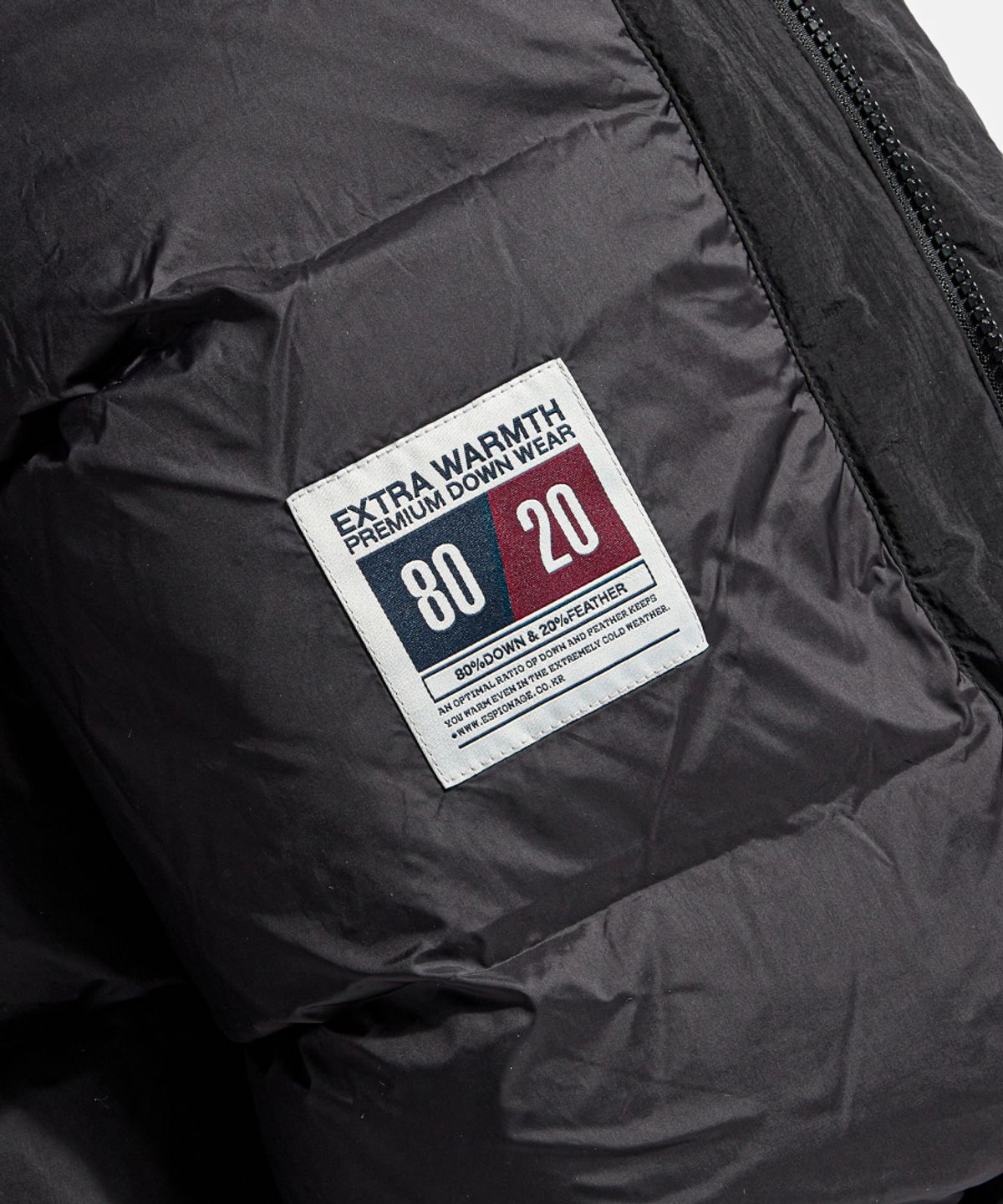 에스피오나지(ESPIONAGE) Dyer Hooded Down Parka Black