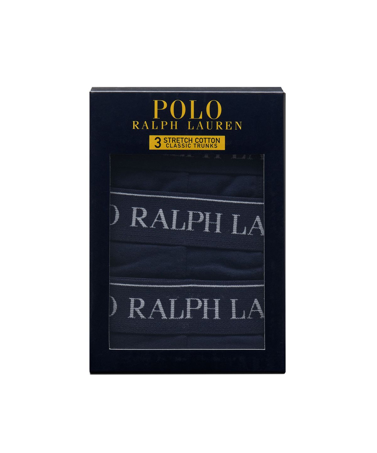 폴로 랄프 로렌(POLO RALPH LAUREN) 코튼 트렁크 3팩 - 네이비